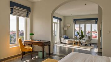 Down duvets, memory-foam beds, minibar, in-room safe