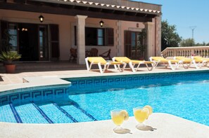 Outdoor pool - Ullastre Holiday home for 8 People near Portopetro with Pool in  Quiet Location (Porto Petro)