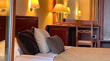 Cofres nos quartos, quartos à prova de som, Wi-Fi de cortesia