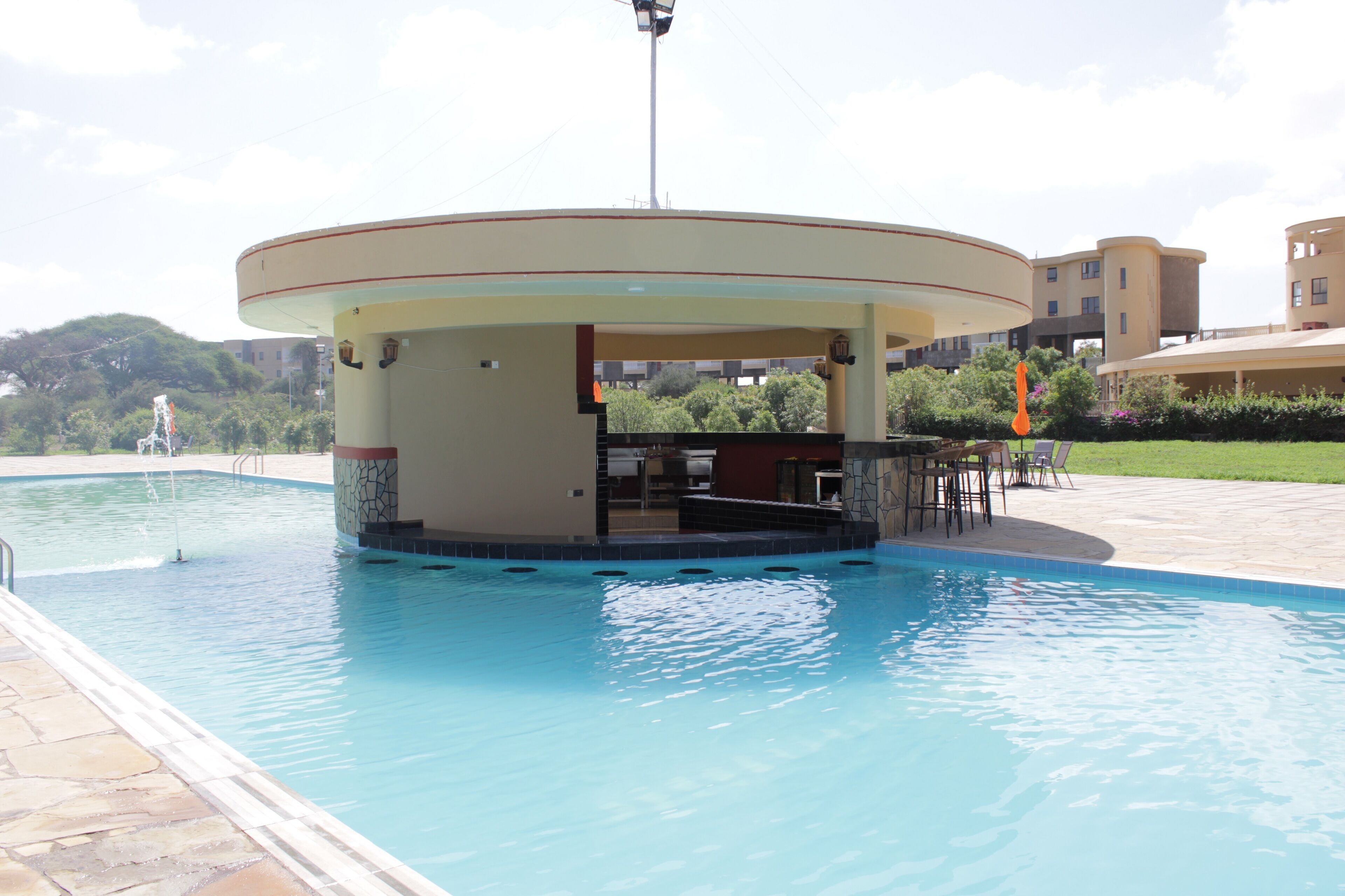Poolside bar