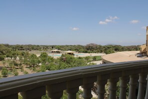 Executive dubbelrum eller tvåbäddsrum - utsikt mot parken | Terrass/Patio