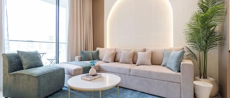 Luksus-lejlighed - balkon - byudsigt | Strygejern/strygebræt, baby-/barnesenge (tillægsgebyr), gratis Wi-Fi