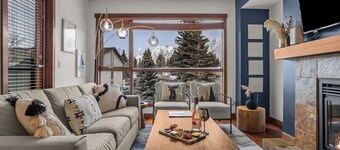 Canmore Condo Sleeps 10 | Steps to Main Street