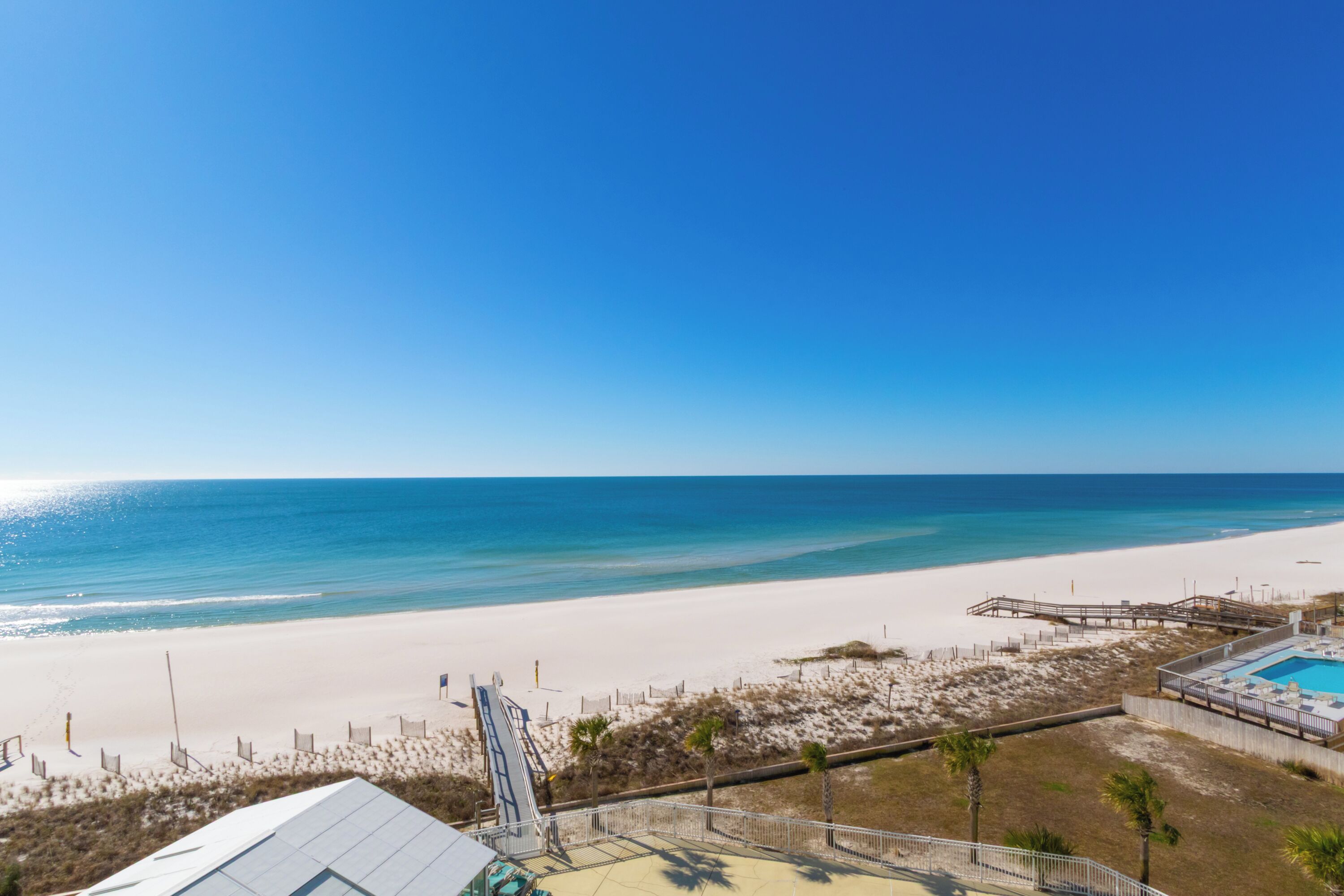 Condo Prestigio, 2 habitaciones, balcón, vista a la playa | Vista del balcón