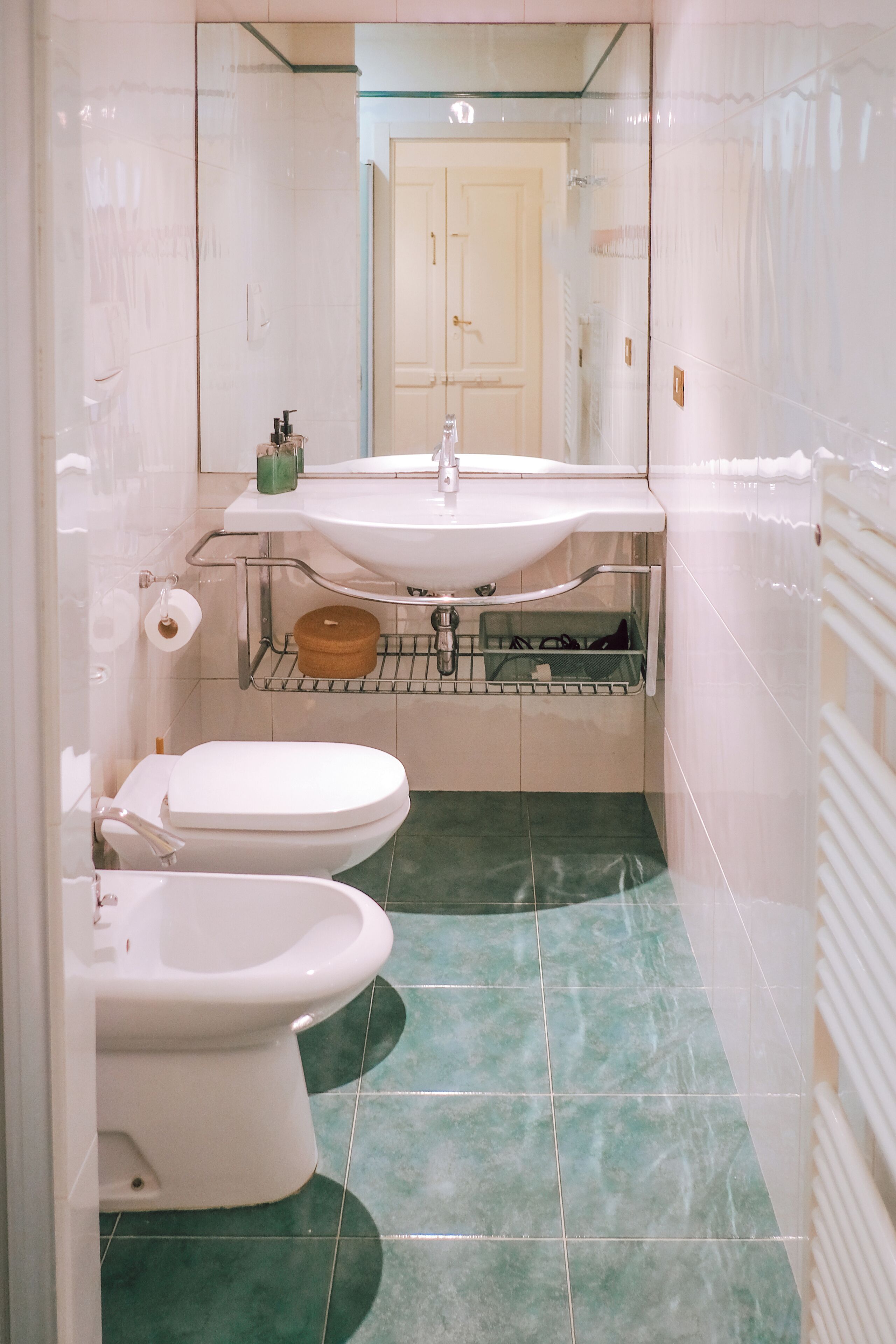 Apartamento, 1 cama Queen e sofá-cama, varanda, vista para o jardim | Banheiro