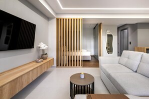 Living area - Clavé - Deluxe Studio in Athens (Glyfada)