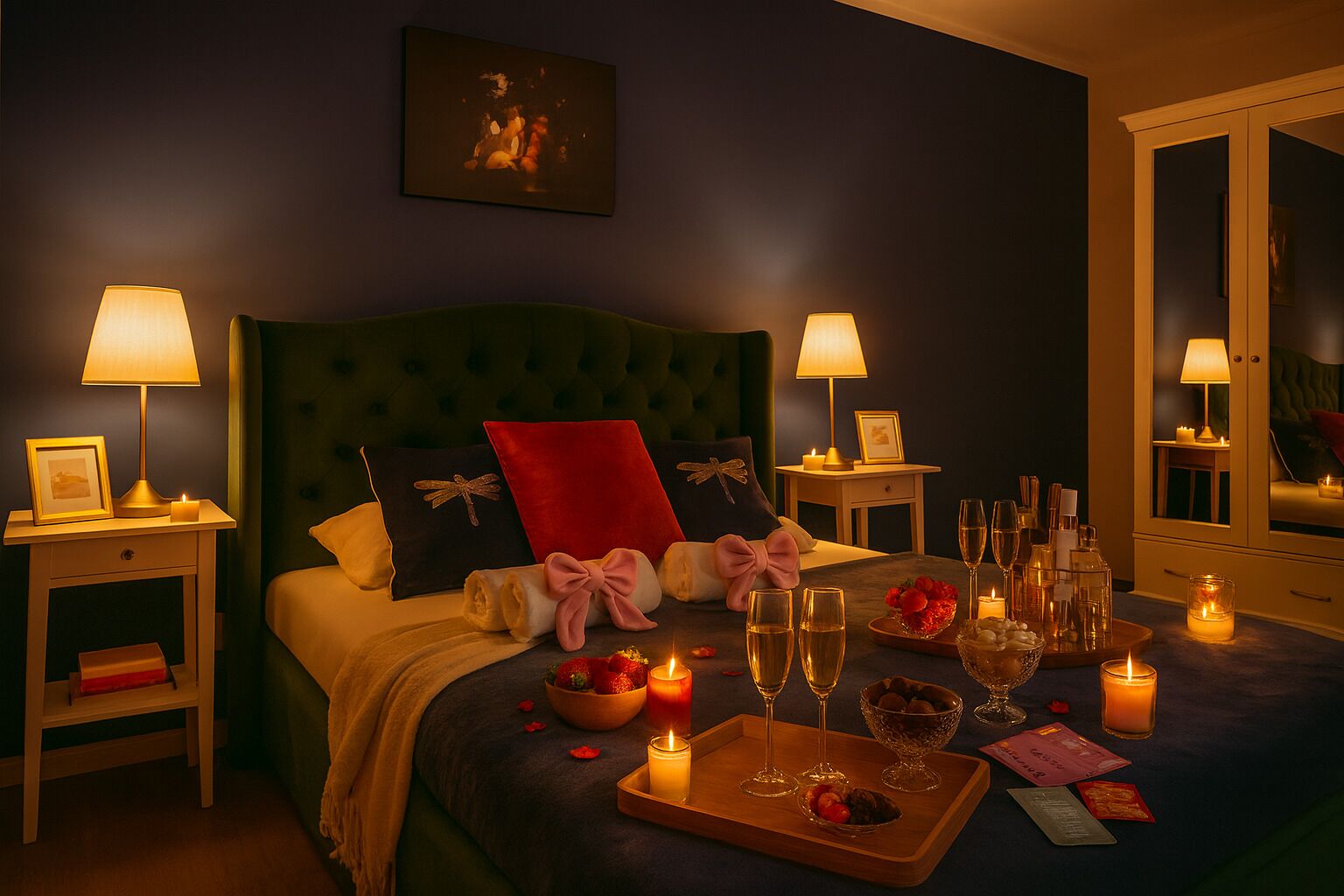 Strykejern/-brett, internettilgang og sengetøy