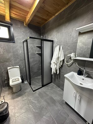 Premium Bungalow | Bathroom | Hair dryer, towels, soap, shampoo - Sapanca Ruby Bungalow (Sapanca)