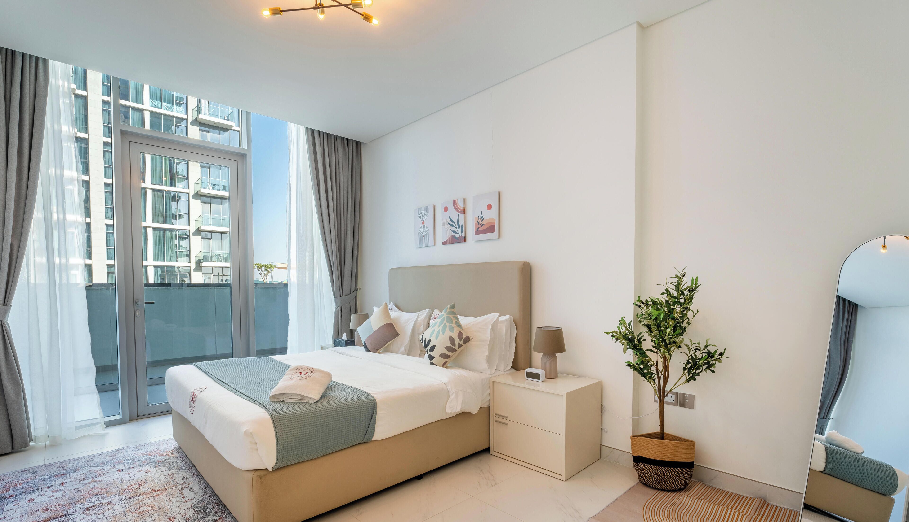 Luxury-Apartment, Balkon, Stadtblick