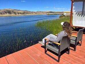 Property grounds - Hotel on Lake Titicaca with lake views (Puno)