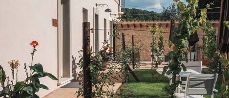 Lägenhet Deluxe - utsikt mot bergen | Terrass/Patio