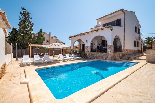 Holiday Home Can Monxu in Cala Llombards with pool and sea view