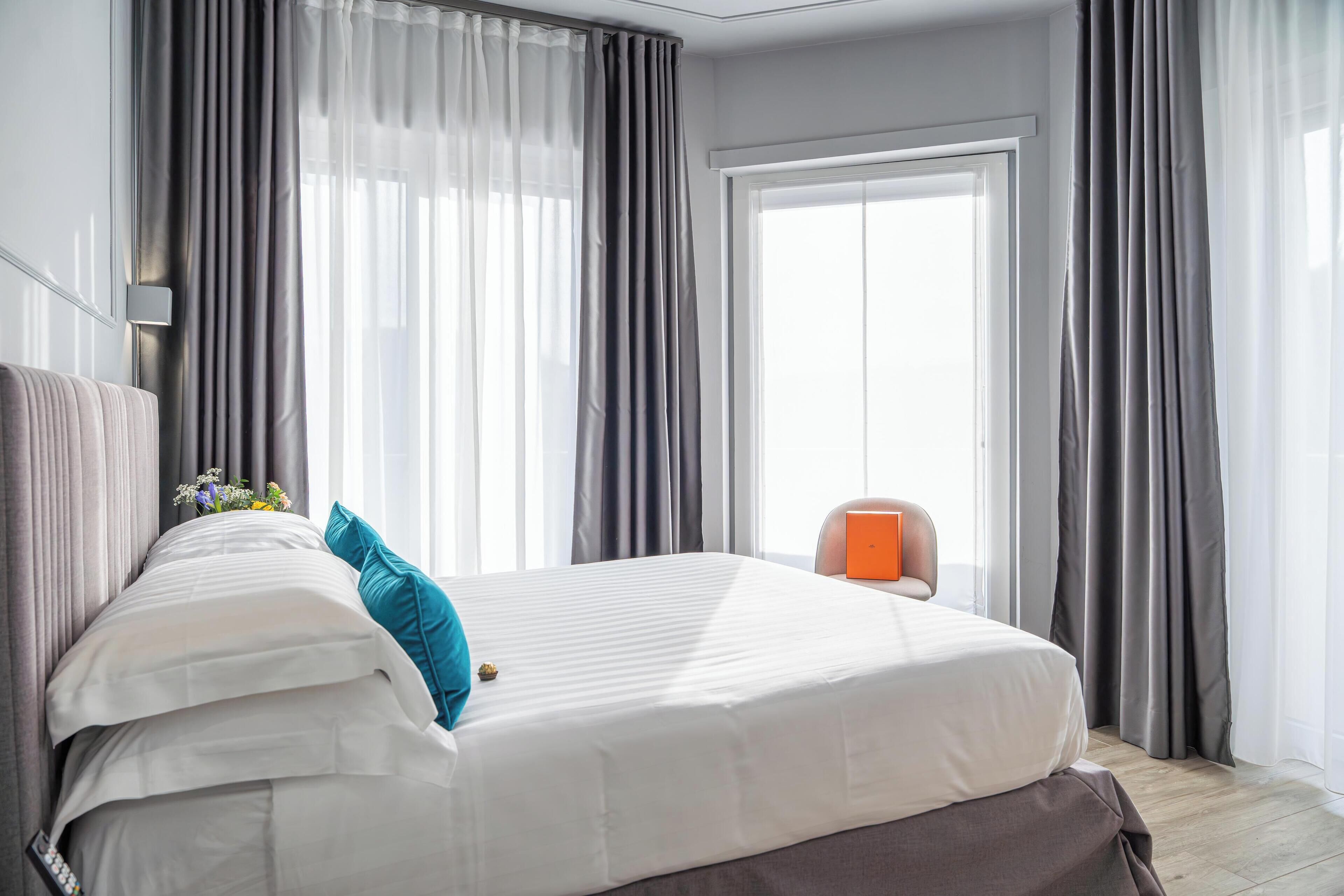 Draps italiens Frette, literie de qualité supérieure, minibar