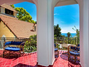Design Apartment, 2 Bedrooms, Air conditioning, Sea View | View from room - Villa Alba (Capri)