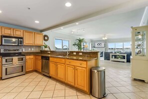 Fridge, microwave, oven, stovetop - Bahia Vista Unit 201 (Ocean City)