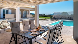 Outdoor dining - Abelia Villa, a Luxurious and Exlusive Residence with private pool (ZAKYNTHOS)