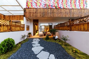 Chambre Double Élite, patio, vue jardin | Terrasse/Patio