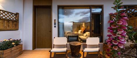 Elite Double Room, Patio, Garden View | Terrace/patio