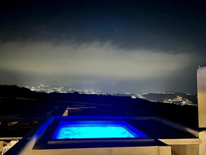 Outdoor spa tub - Villa Adelfia with private hot tub (Mykonos)