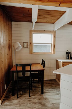 Dining - Northern MI Secluded A-Frame Cabin: ORVs, Fish/Hunt, Projector, Golf, EV, Pool (Grayling)