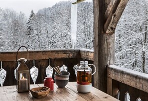 Outdoor dining - Chalet Drozin - PORTES DU SOLEIL 23 pers. (Abondance)