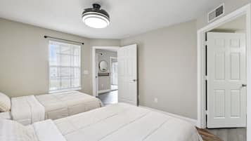 2 chambres, bureau, Wi-Fi gratuit, draps fournis