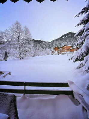 Property grounds - Beautiful, warm 60 M² apartment at Linga, 80 m from the chairlift (Châtel)