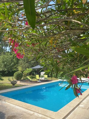 Pool - NEW 2-bedroom gite with air-conditioning, quiet location, swimming pool. Near village+Ochres (Roussillon)