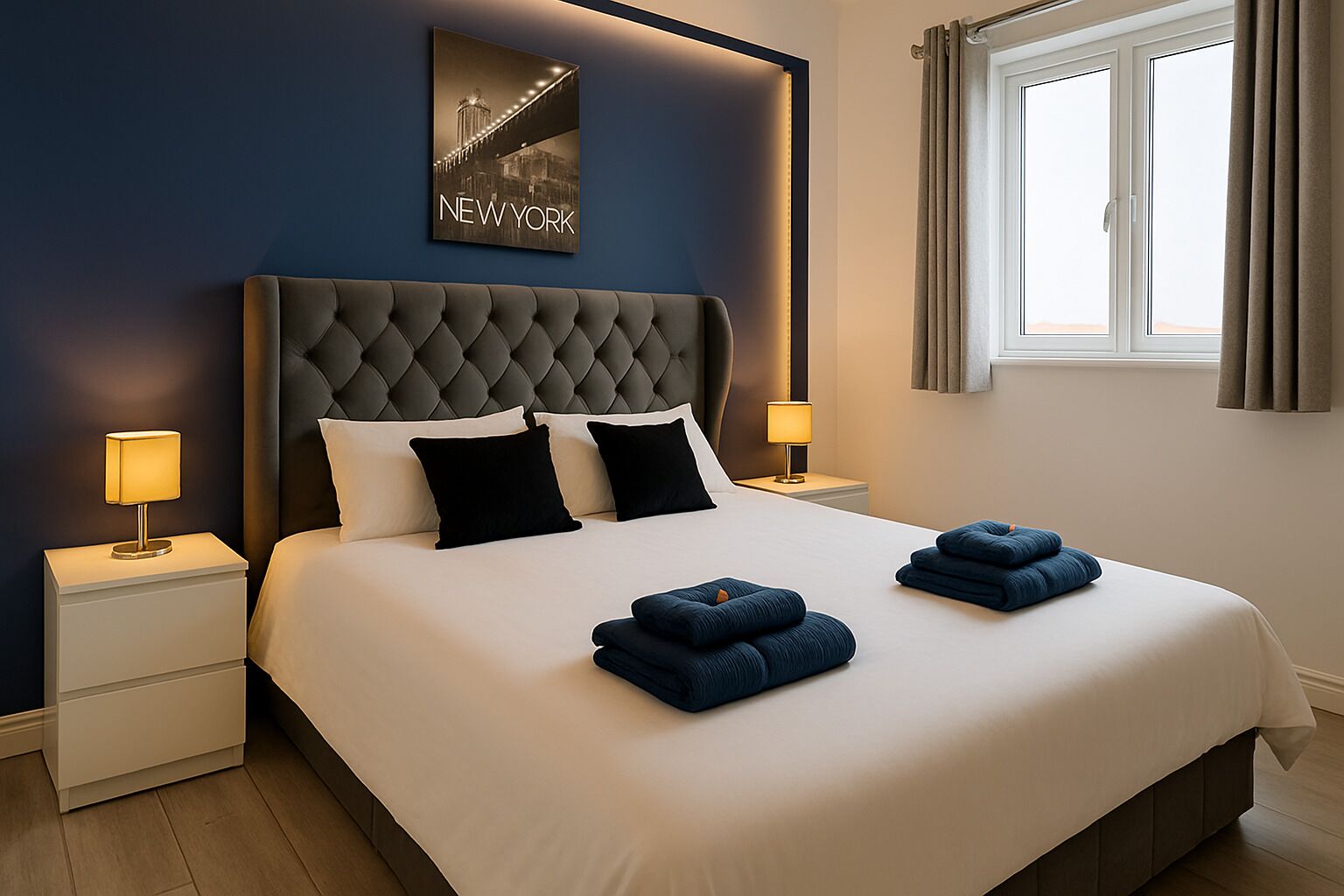 1 habitación, tabla de planchar con plancha, wifi y ropa de cama 