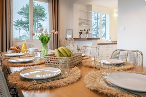 La lividig bleue : maison en face de la mer