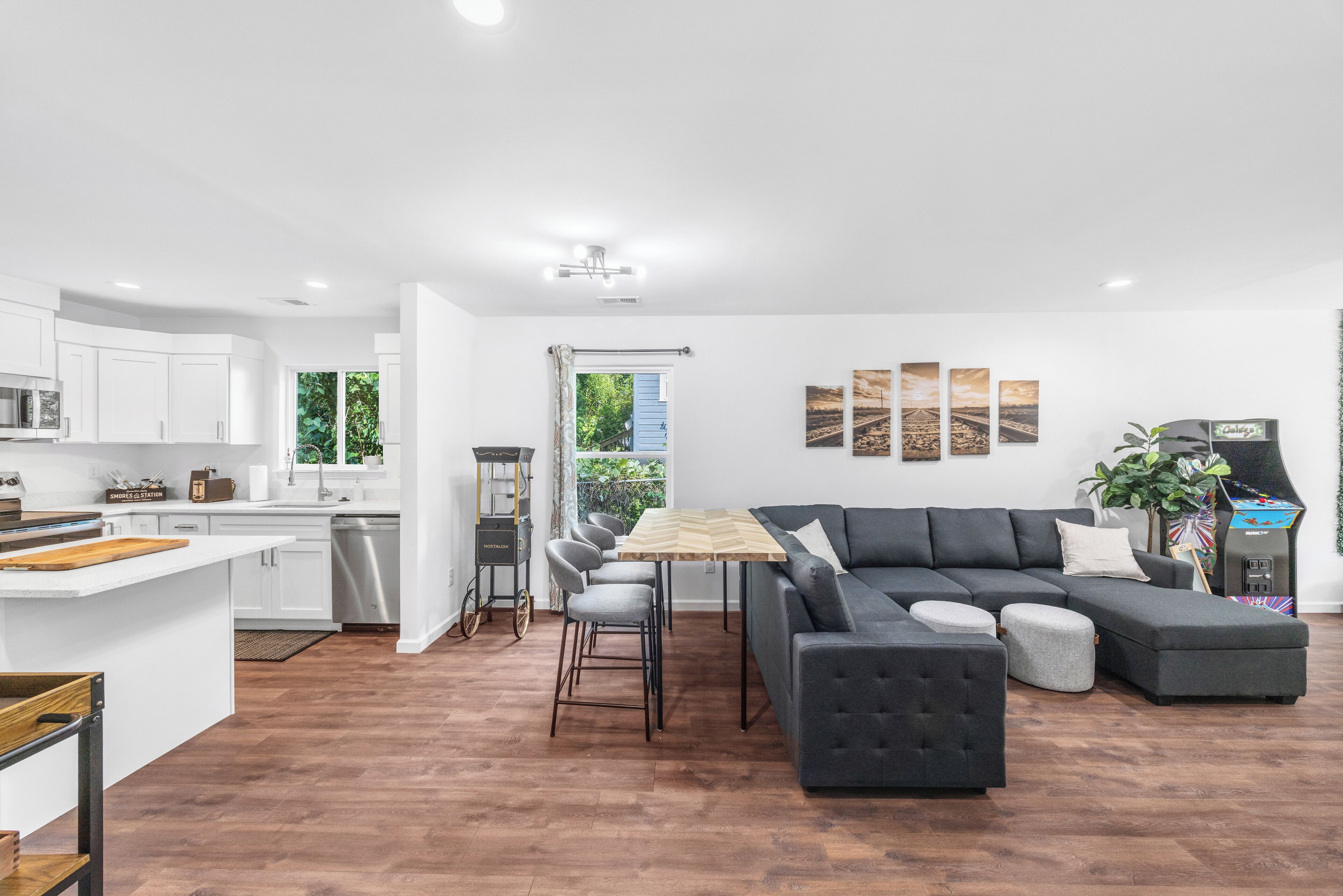 Smart TV, video games, books, music library