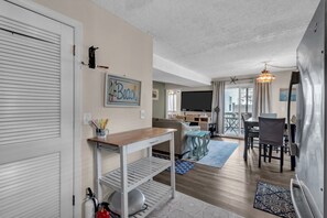 TV - Relaxed Shore Getaway with Porch Seating | 3BR + Sofa Bed, Parking Included – Seaside Heights (Seaside Heights)