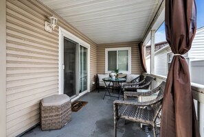 Terrace/patio - Relaxed Shore Getaway with Porch Seating | 3BR + Sofa Bed, Parking Included – Seaside Heights (Seaside Heights)