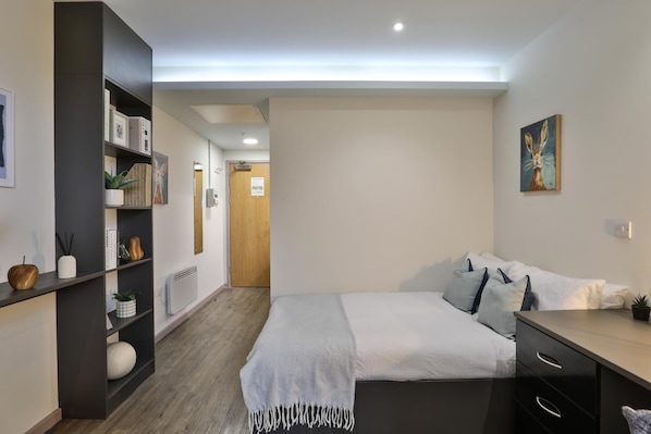 Estúdio, para não fumantes | Cortinas blackout, Wi-Fi de cortesia