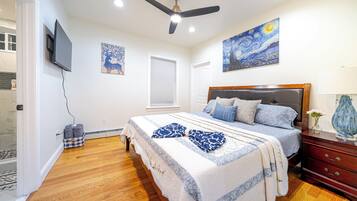 4 bedrooms, iron/ironing board, free WiFi, bed sheets