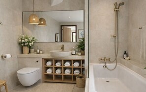 Hair dryer, bidet, towels, soap - Stylish Shoreditch 3 Beds Flat | Balcony | Hi-Wifi (London)
