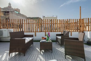 Townhome, Sea View | Terrace/patio - Traditional Townhouse - Rooftop Terrace (Senglea)