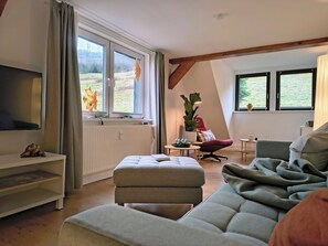 Smart TV, books, stereo - Vacation apartment Mühlenteich By Hoheisel - Harz time-out with mountain views (Osterode am Harz)