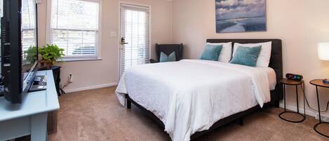 1 غرفة نوم وواي فاي وملاءات أسرّة