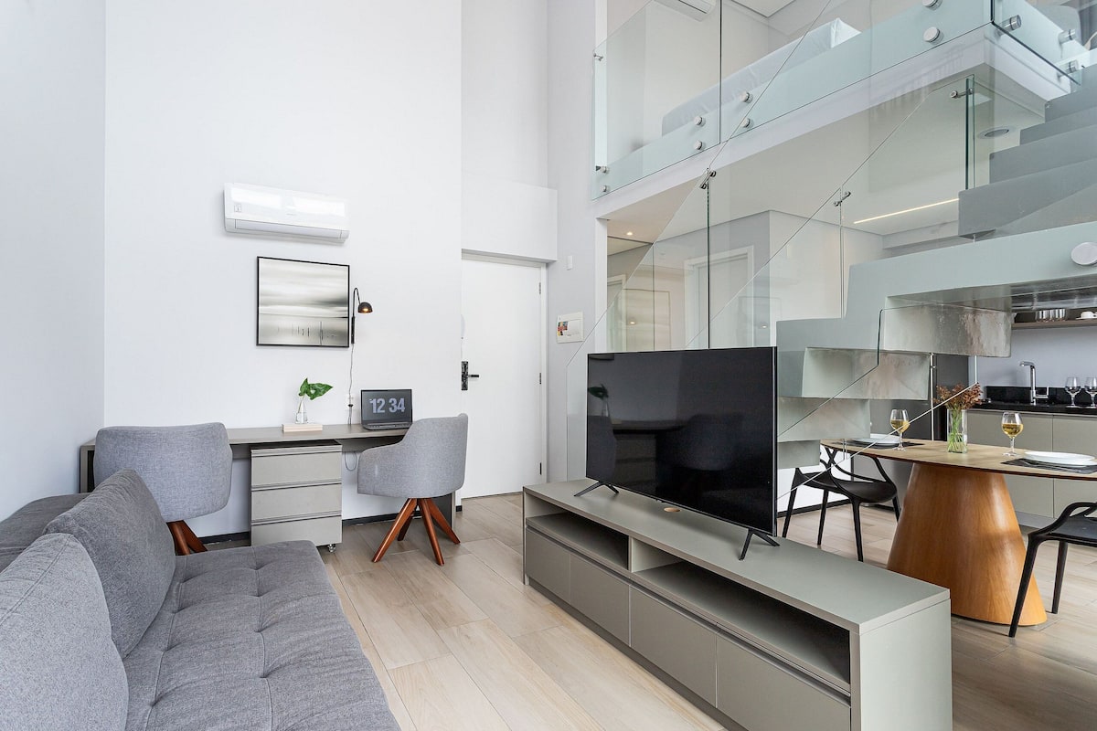 Premium Duplex | Living area | 42-inch Smart TV with digital channels