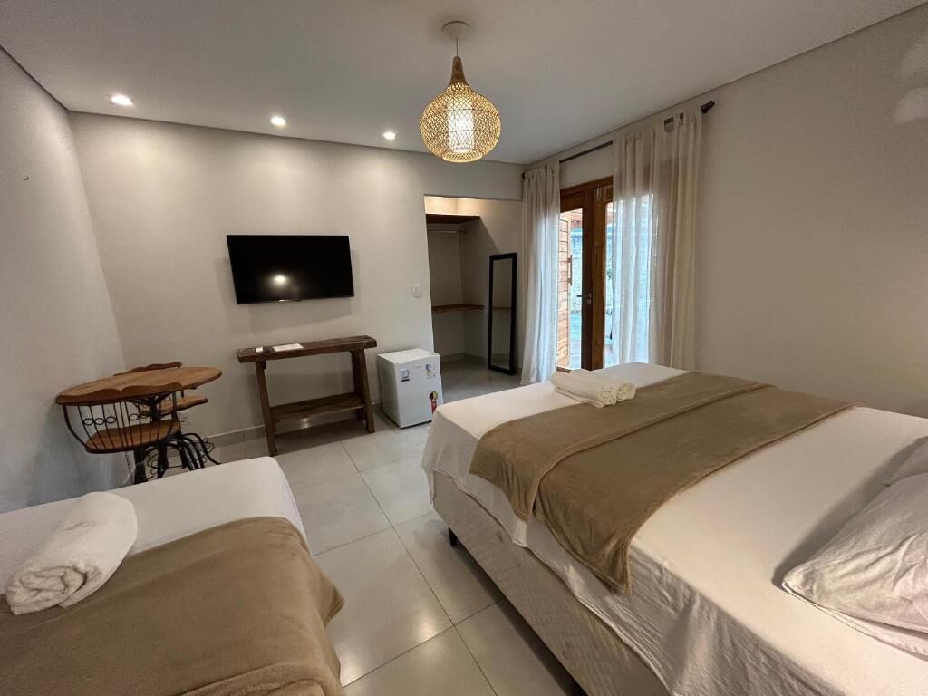 Habitació triple Comfort, vistes al jardí | Wifi gratuïta 