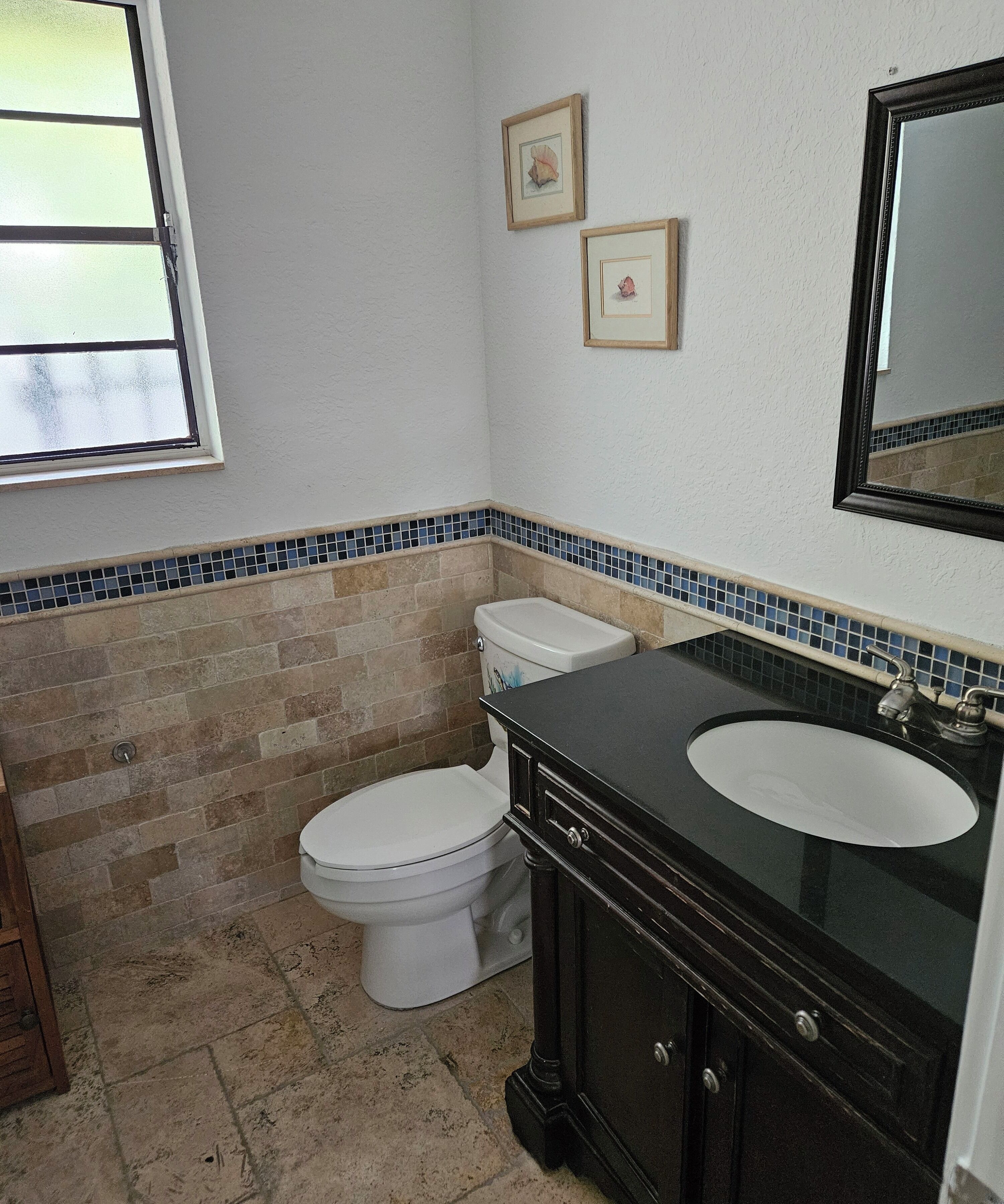 Douche, serviettes fournies