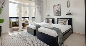 2 bedrooms, iron/ironing board, WiFi, bed sheets - Ansam 2BR - Stunning Full Golf Course View (Abu Dhabi)