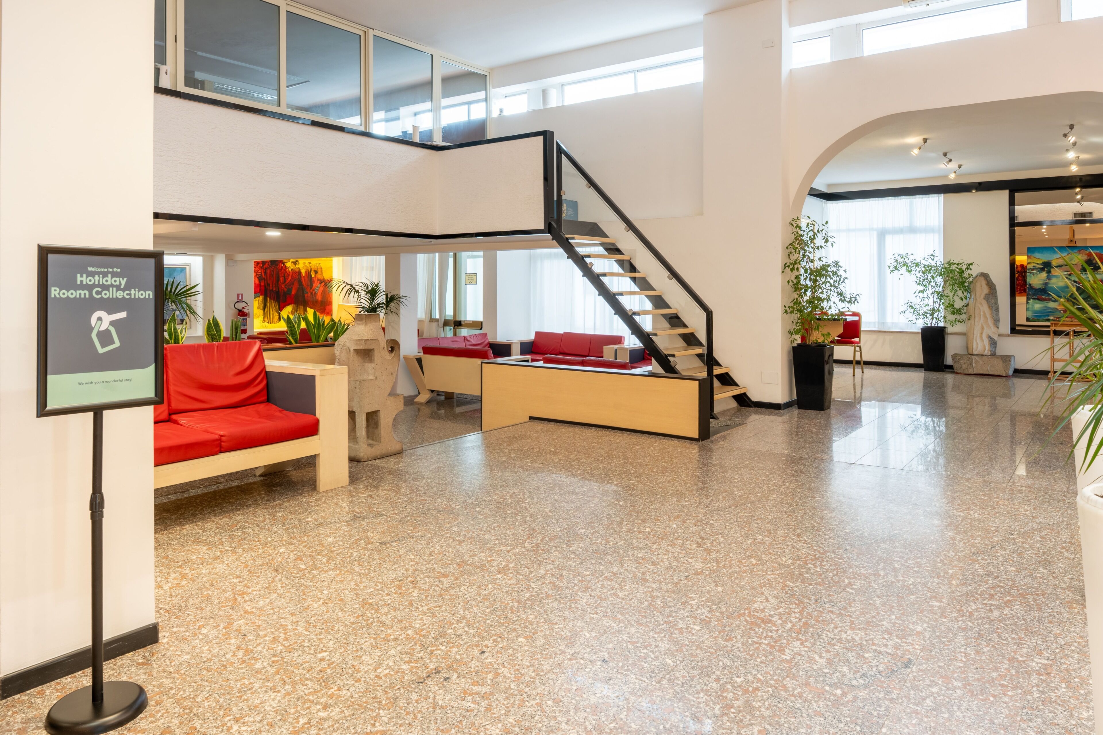 Sitteområde i lobbyen