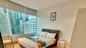 Family Apartment, 2 Bedrooms, City View | Desk, laptop workspace, soundproofing, iron/ironing board - Vortex Suites Klcc By Bukit Bintang (Kuala Lumpur)