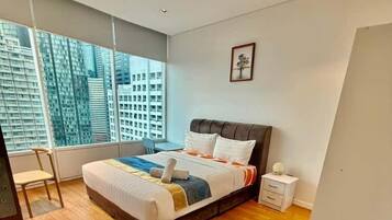 Family Apartment, 2 Bedrooms, City View | Individually furnished, desk, laptop workspace, soundproofing
