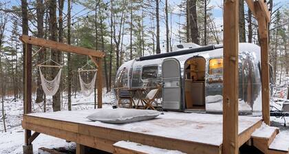 Airstream in Pines • Luxe Deck + Firepit + Shower