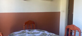 House 10 minutes walk from Saint Pierre beach with free parking.