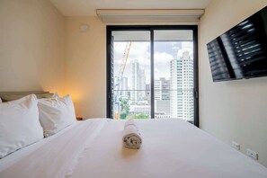 1 bedroom, iron/ironing board, WiFi, bed sheets - w* | Engaging 1BR w/ Balcony in San Francisco (Panamá)
