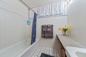 Hair dryer, towels, soap, shampoo - Oxford-Park Avenue Luxury Suite (Rochester)